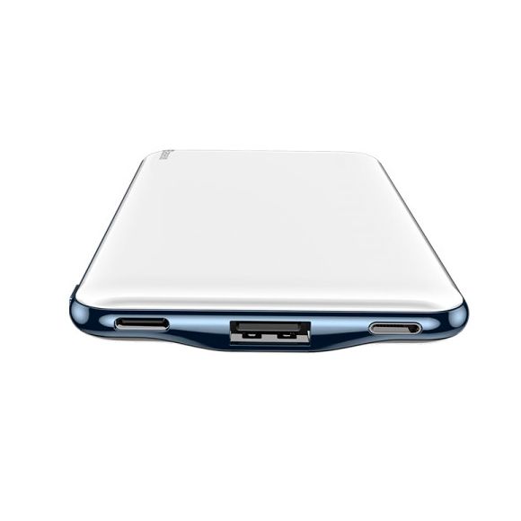 
					PowerBank Baseus Simbo 10000mAh, Input: 5V/2,4А/1,5А(Type-C,Lightning), Output:5V/3А/2,1А(Type-C,USB), FastCharge,Q1,plastic,White