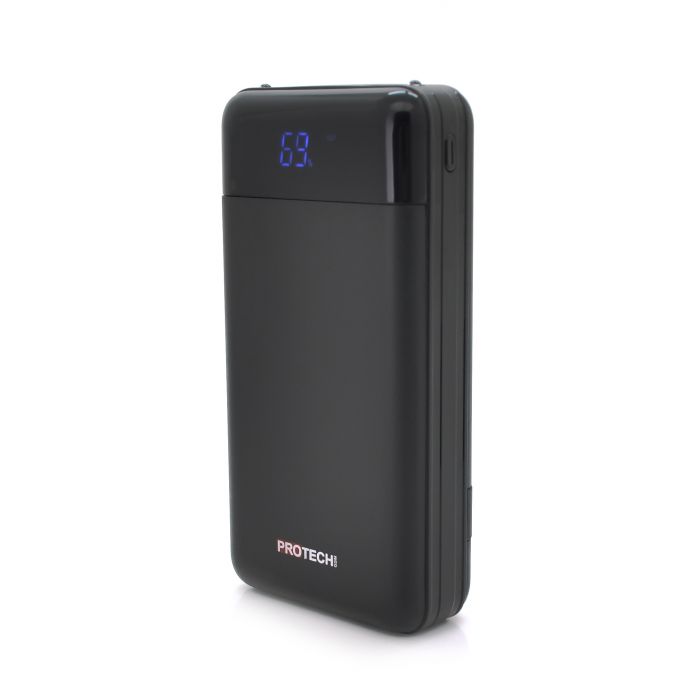 
					Powerbank ProTech-B06 30000mAh, 2USB, White/Black, (600g), Blister