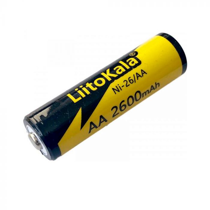 
					Акумулятор LiitoKala Ni-26/AA 1.2V AA 2600mAh NiMH Rechargeable Battery, 4 штуки в shrink, ціна за shrink