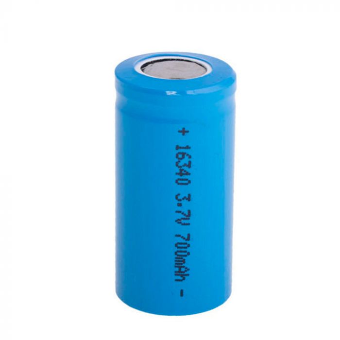 
					Акумулятор 16340 Li-Ion Vipow ICR16340 FlatTop, 700mAh, 3.7V, Blue Q50/500