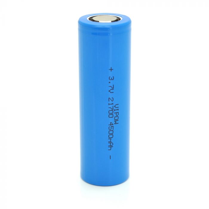 
					Акумулятор 21700 Li-Ion Vipow ICR21700 FlatTop, 4500mAh, 3.7V, Blue Q50/500