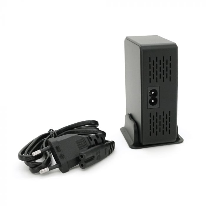 
					Зарядна станція V-818H потужністю 120W, Output: 3USB+3Type-C, DC: 5V/3, 9V/3A, 12V/3A, 20V/3.25A, Black