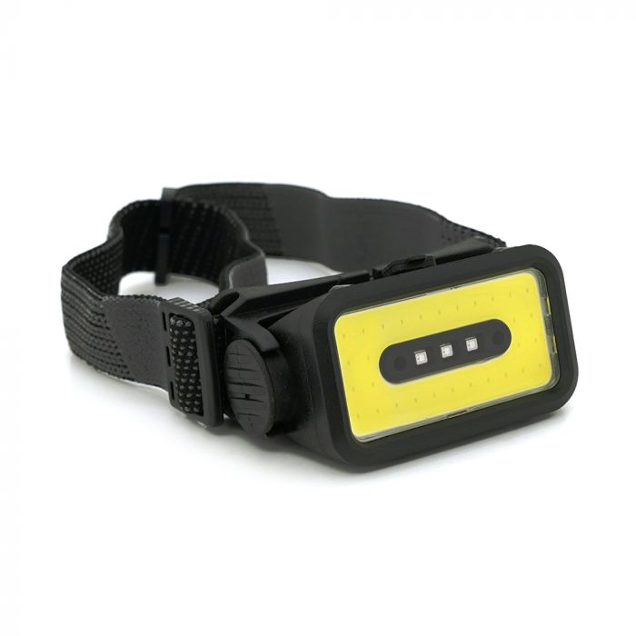 
					Налобний ліхтарик Voltronic K352,1 Cob, 3 Led red, 5 режими, корпус-пластик, водостійкий, ip44, живлення АКБ вбудований, USB Type-С - кабель, 6500K, BOX