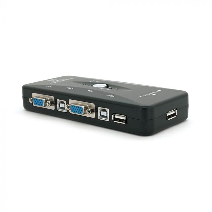 
					4-портовий KVM свіч, VGA, USB