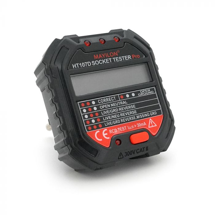 
					Тестер розеток Mayilon HT-107D, AC: 90-250V