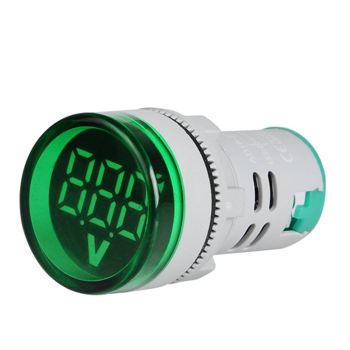 
					Цифровий вольтметр ST16V, діапазон вимірювань 60-500V, Green