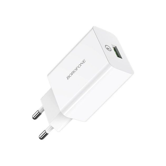 
					СЗУ BOROFONE BA21A 110-240V, 18W, 1xUSB, 5V/3A, White, Blister-box