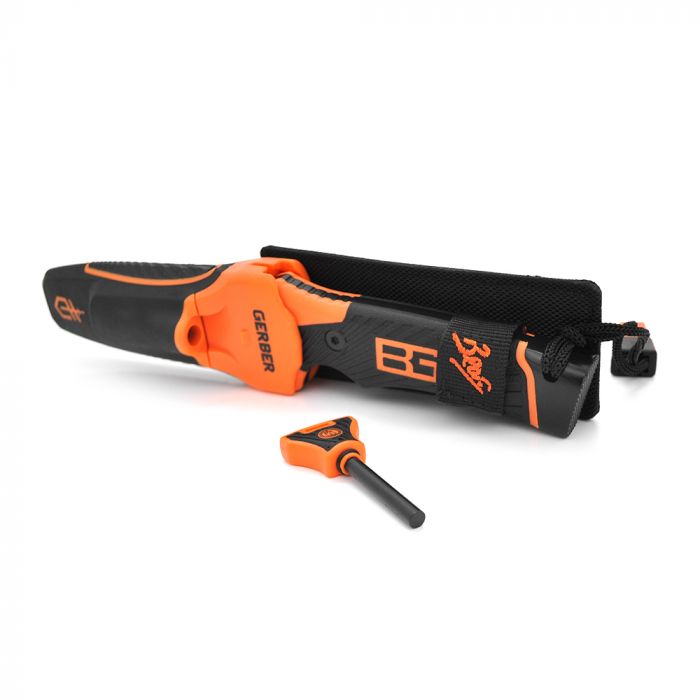 
					Ніж для кемпінгу SC-822, Black-Orange, Чохол