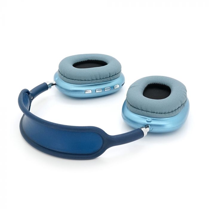
					Бездротові навушники Bluetooth Macaron P9, Blue