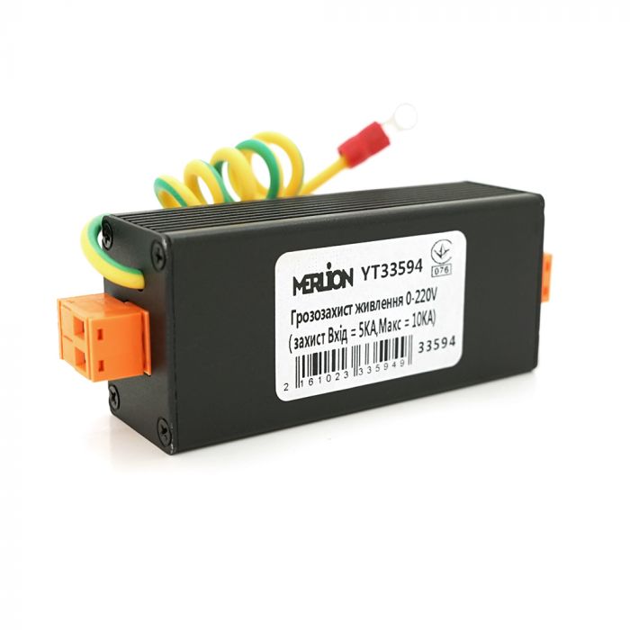 
					Грозозахист живлення 0-220V ( захист Вхід = 5KA, Макс = 10KA)