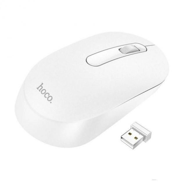 
					Миша бездротова HOCO GM14, 1600DPI, 2.4GHZ, White, Box