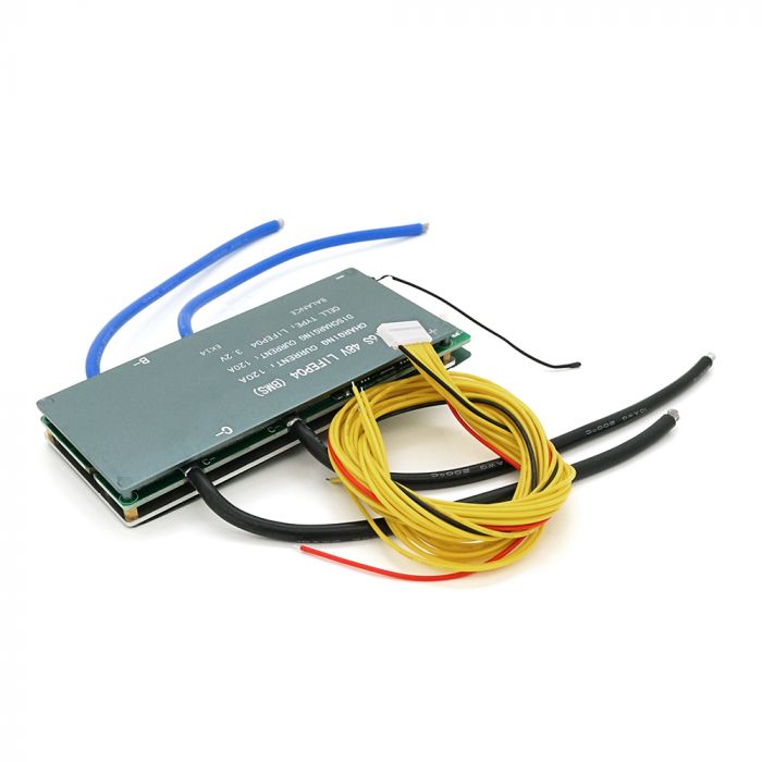 
					BMS плата Leiba LiFePo4 48V 16S 120A, алюмінієвий радіатор