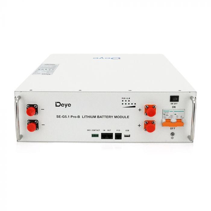 
					Акумуляторна батарея Deye 51,2V 100AH SE-G5.1 Pro-B LiFePO4