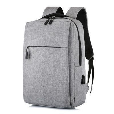 
					Рюкзак для ноутбука Merlion 14", вихід під USB-кабель, 32х11х41 см, Grey