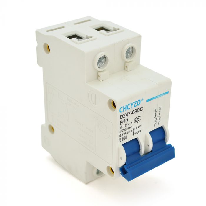 
					Автоматичний вимикач Voltronic YT-RKB-2P-10A, DC12V-125V