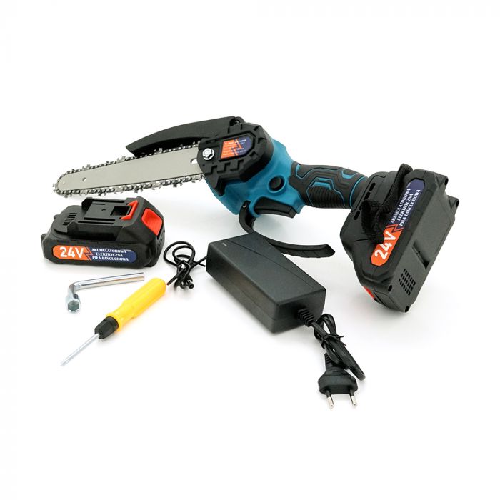 
					Акумуляторна ланцюгова пилка Chain Saw 8*, 24V, зарядне+ 2 аккумулятори, Вох