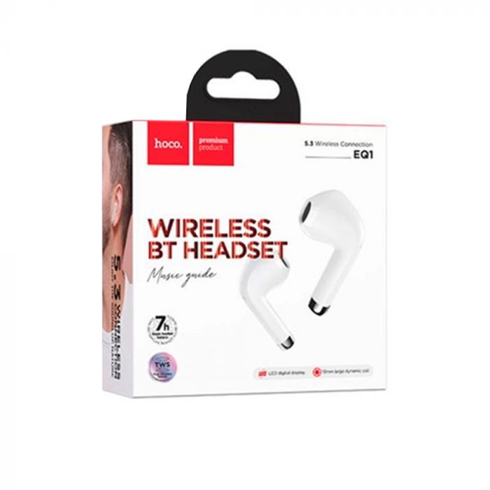 
					Навушники Bluetooth HOCO EQ1, White, Кейс