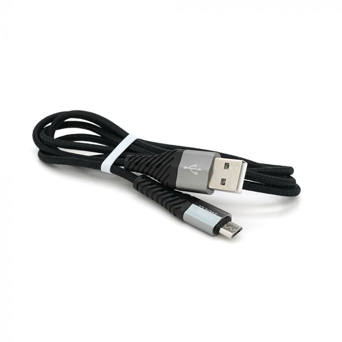 
					Кабель Hoco X38, Micro-USB, 2.4A, Black, довжина 1м, BOX