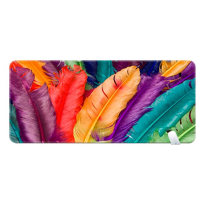 
					Килимок 400*800 тканинний "Bird feathers" з боковою прошивкою, товщина 3 мм, Пакет