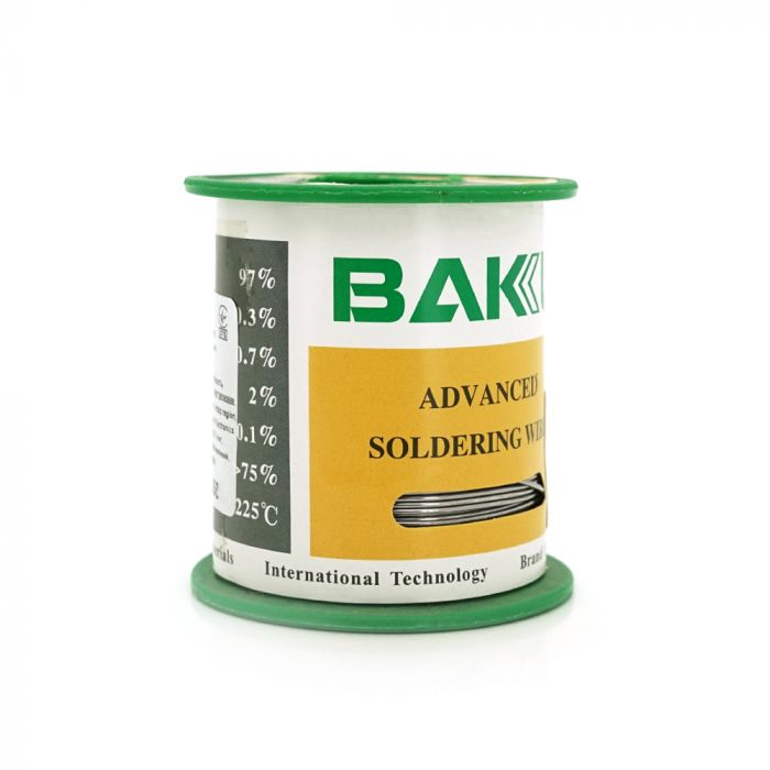
					Припій BAKU дротяний Solder wire BK10008 100G DIA 0,8mm (100g)
