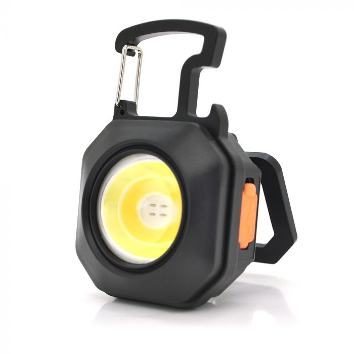 
					Ліхтар Multifunctional LL-201-COB(White+Yellow+Red), multitool, вбудований акумулятор,прикурювач, USB кабель, магніт, карабін, 66грам, Box