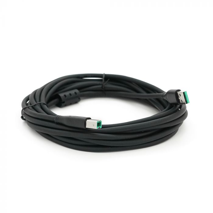 
					Кабель USB 2.0 VegGieg AM/BM, 5.0m, 1 ферит, Black, Q120