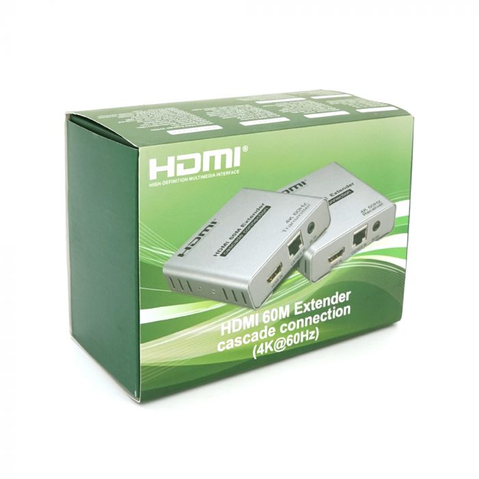 
					Одноканальний активний подовжувач HDMI сигналу кабелем UTP. Дальність передачі: до 120 метрів, cat5e/cat6e підтримка 4K60HZ