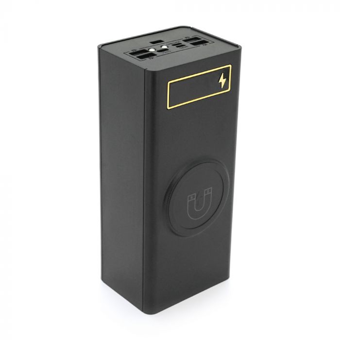 
					Power bank Voltronic D24-PD-QIMagnetic під 24х18650, Magnetic Wireless Charger, Output:22.5W, Micro-USB, Type-C, Lightning, ABS, PVC, Black, BOX
