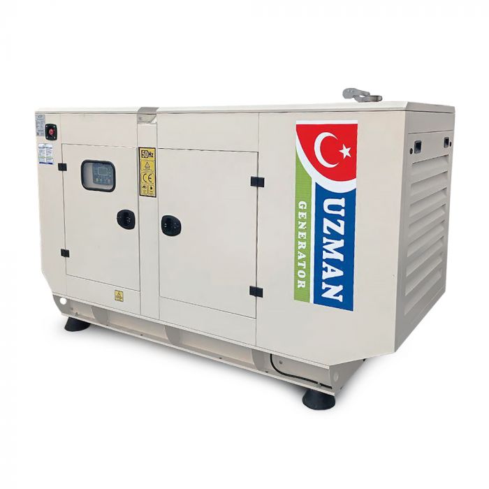 
					Генератор дизельний Uzman Ricardo (UZM R-75) 75 KVA/58KW, трифазний 230/400V, 50Hz, об'єм 176 л, 2400x1000x1600 мм (AVR+ATS(АВР) в комплекте)