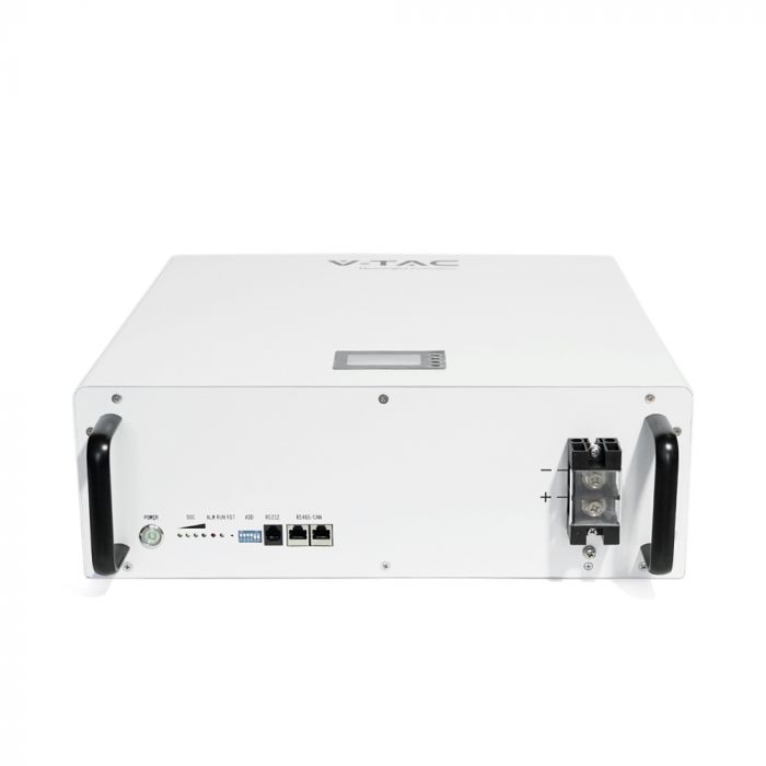 
					Акумуляторна батарея V-TAC LiFePO4 51,2V 100Аh 5.12kWh, 607x720x270mm, 50,67kg