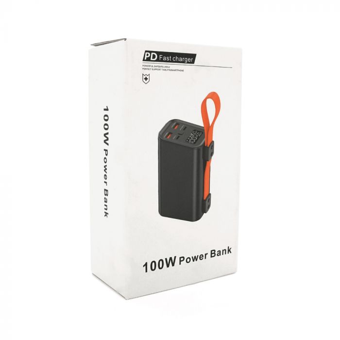 
					PowerBank 100W KP KG-300 30000mAh, Input:(Type-C), Output:(USB,Type-C), PD100W для Laptop, plastic, Black, Box