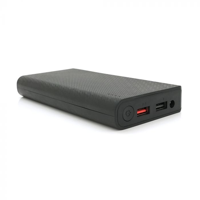 
					Портативний Power Bank 18W для роутерів, Output: USB 5V/2A, DC9V,2.7A/12V1.5A, 21000mAh(7*3000mAh), 155х75х23мм, 460грам, Black, BOX