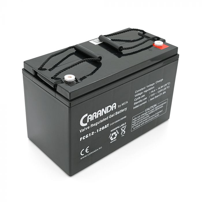 
					Акумуляторна батарея MCA FCG12-120AT GEL 12 V 120 Ah (331 x 174 x 214), 33 kg