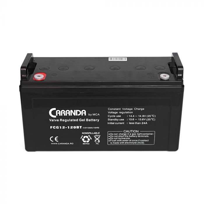 
					Акумуляторна батарея MCA FCG12-120BT GEL 12 V 120 Ah (331 x 174 x 214), 33 kg
