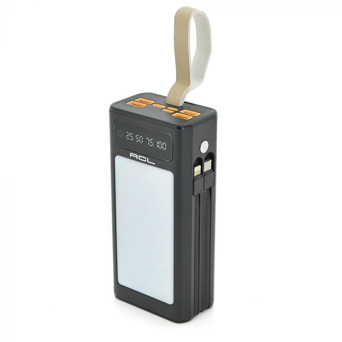 
					Powerbank ACL PW-85 30000mAh, LIGHTER, Type-C + Lighting, Black, Box