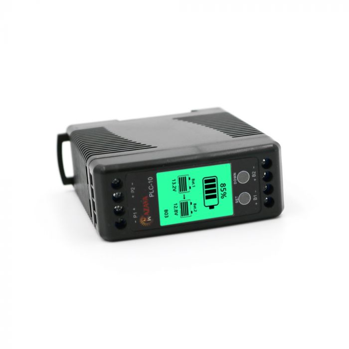 
					Балансир PLC-10 для акумуляторних батарей AGM, GEL, Li-ion, Carbon, LeFePo4, 24V, 10A, LSD індикація, 85x75x30mm