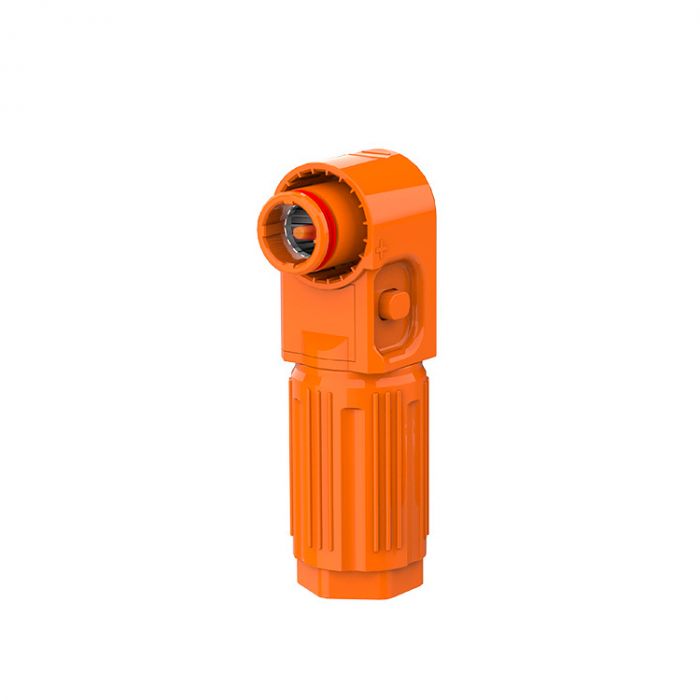 
					Силовий роз'єм для АКБ SRDB-300 (тато), кутовий, 300А, 1500V, IP67, Orange