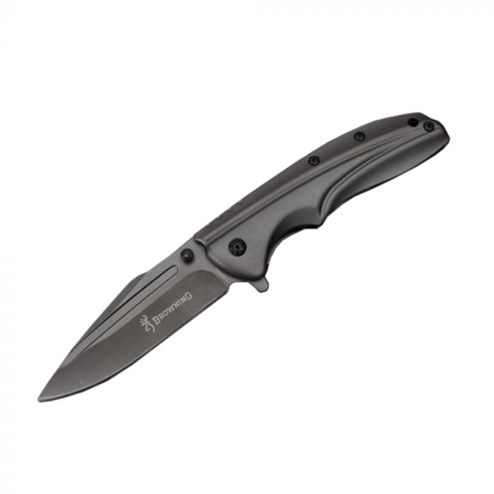 
					Ніж складний Browning-360, ручка сталь, довжина 223 мм, 253 гр, Black, Box
