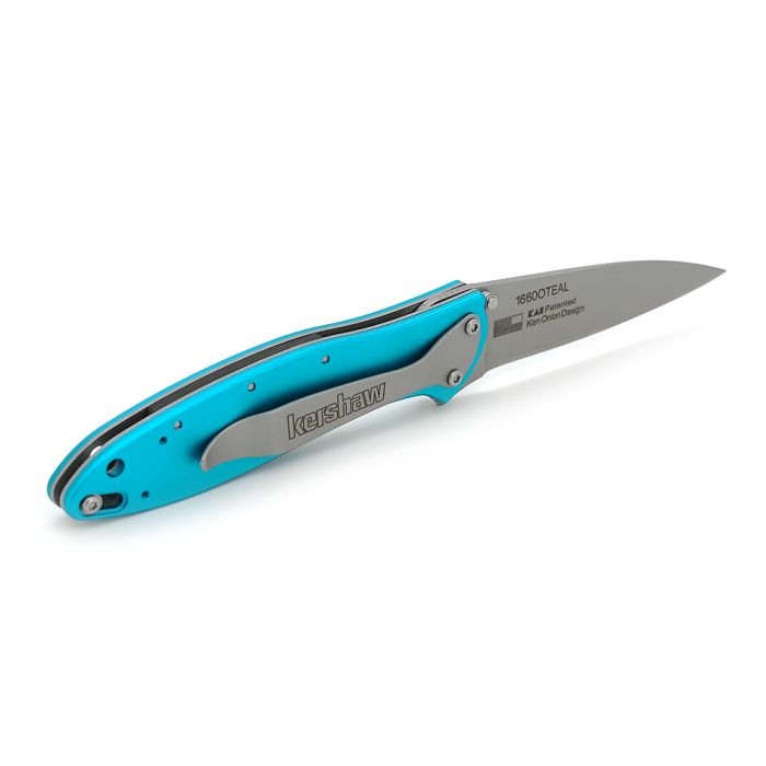 
					Ніж складаний Kershaw-1660 Blue, ручка сталь + титан, довжина 179 мм, 100 гр, Box