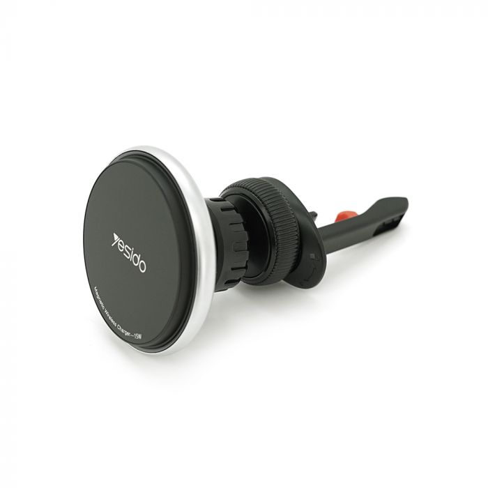 
					Автотримач Yesido C132+ Wireless Charging 15W, кріплення на торпеду, магніт, Black, Box