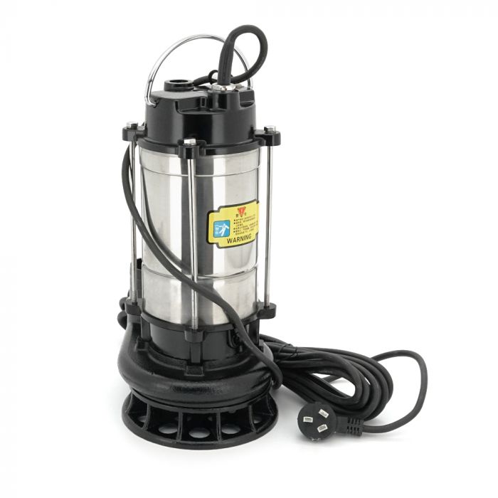 
					Занурювальний насос, 1500W, 220V, до 13 м³/год, підйом до 14 м, 50мм, нержавіюча сталь + перехідник