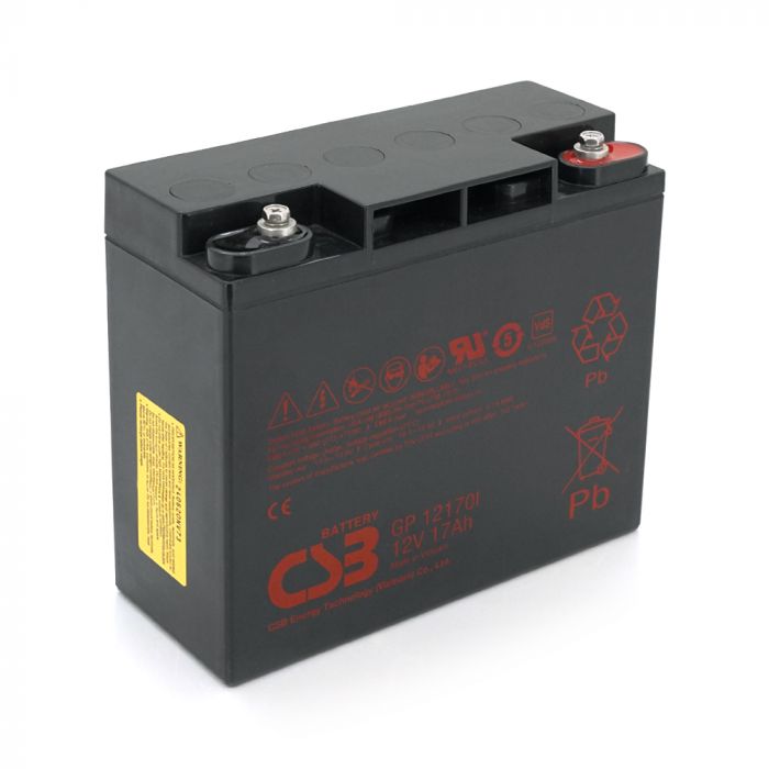 
					Акумуляторна батарея CSB GP12170I, 12V 17Ah (181х77х167мм), М5, Q4/96