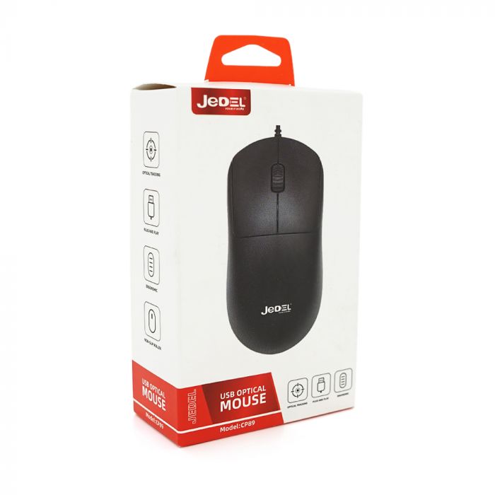 
					Миша провідна JEDEL CP89, Black, Q100