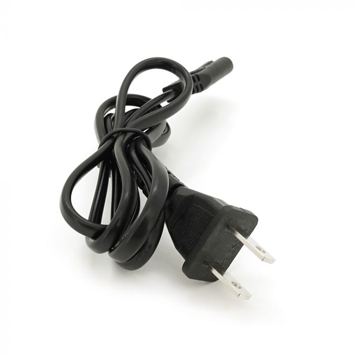 
					Кабель живлення CN 0.7m, 0.5mm, PC-184/2 A-C7 2 pin (американський роз'єм), Black, OEM Q50
