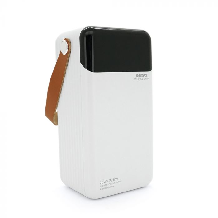 
					Power Bank Remax RPP-565 60000mAh, 2USB+Type-C+Lightning, QC/PD, 22.5W, Black/White, 1.34kg