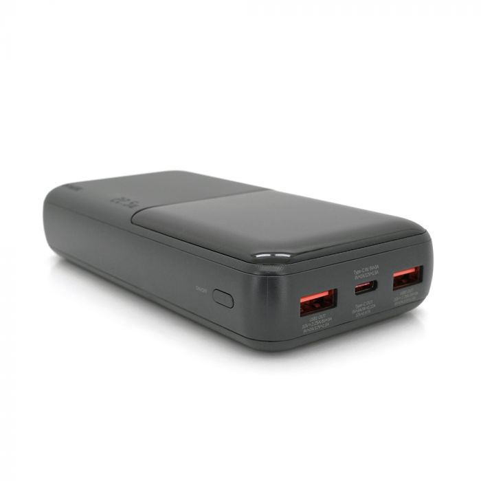 
					Power Bank Remax RPP-623 20000mAh, 2USB+Type-C, 22.5W, Black, 0.46kg