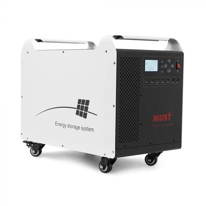 
					Must HBP1800-3024OS 3072W LiFePO4 LCD, 24VDC, PV 60A MPPT, 230V ±5%, 6000 cycle 80% DOD, 25°C, 4xUSB, 2x12V1A, Type-C, 3xAC 220V, 288*348*490, 33KG