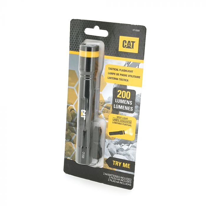 
					Ліхтарик ручний CAT CT12520, 300LM, 1 режим, корпус-алюміній, водостійкий, ударостійкий, живлення 2+АА, Blister