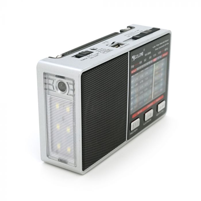 
					Радіоприймач GOLON RX-8866, LED, 2x3W, FM радіо, корпус пластмас, Black, BOX