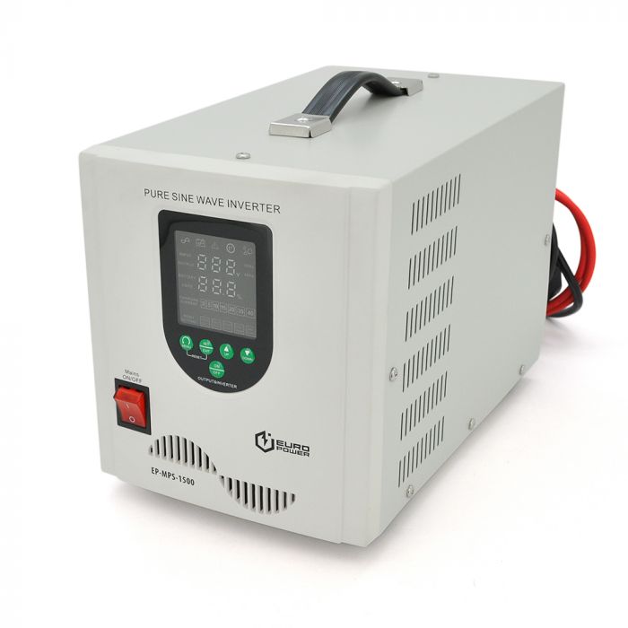 
					ДБЖ з правильною синусоїдою Europower EP-MPS-1500/12 (1050 Вт) 5/10/15/20/30А, під зовнішню АКБ 12В (AGM/GEL/LFP), Q1 (390*245*275)